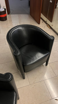 Moroso Rich Sessel schwarz Leder