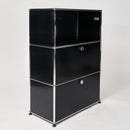 USM Sideboard 1x3 schwarz offen 1206