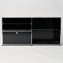 USM Sideboard 2x2 schwarz offen 1216