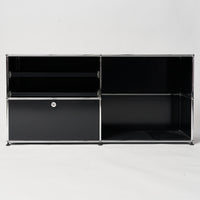 USM Sideboard 2x2 schwarz offen 1216