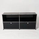 Testprodukt: USM Sideboard 2x2 schwarz offen