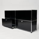 USM Sideboard 2x2 schwarz offen 1216