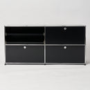 Testprodukt: USM Sideboard 2x2 schwarz offen