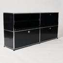 Testprodukt: USM Sideboard 2x2 schwarz offen