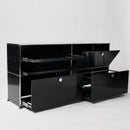 Testprodukt: USM Sideboard 2x2 schwarz offen