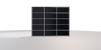 USM Highboard 3x5 schwarz offen 1243