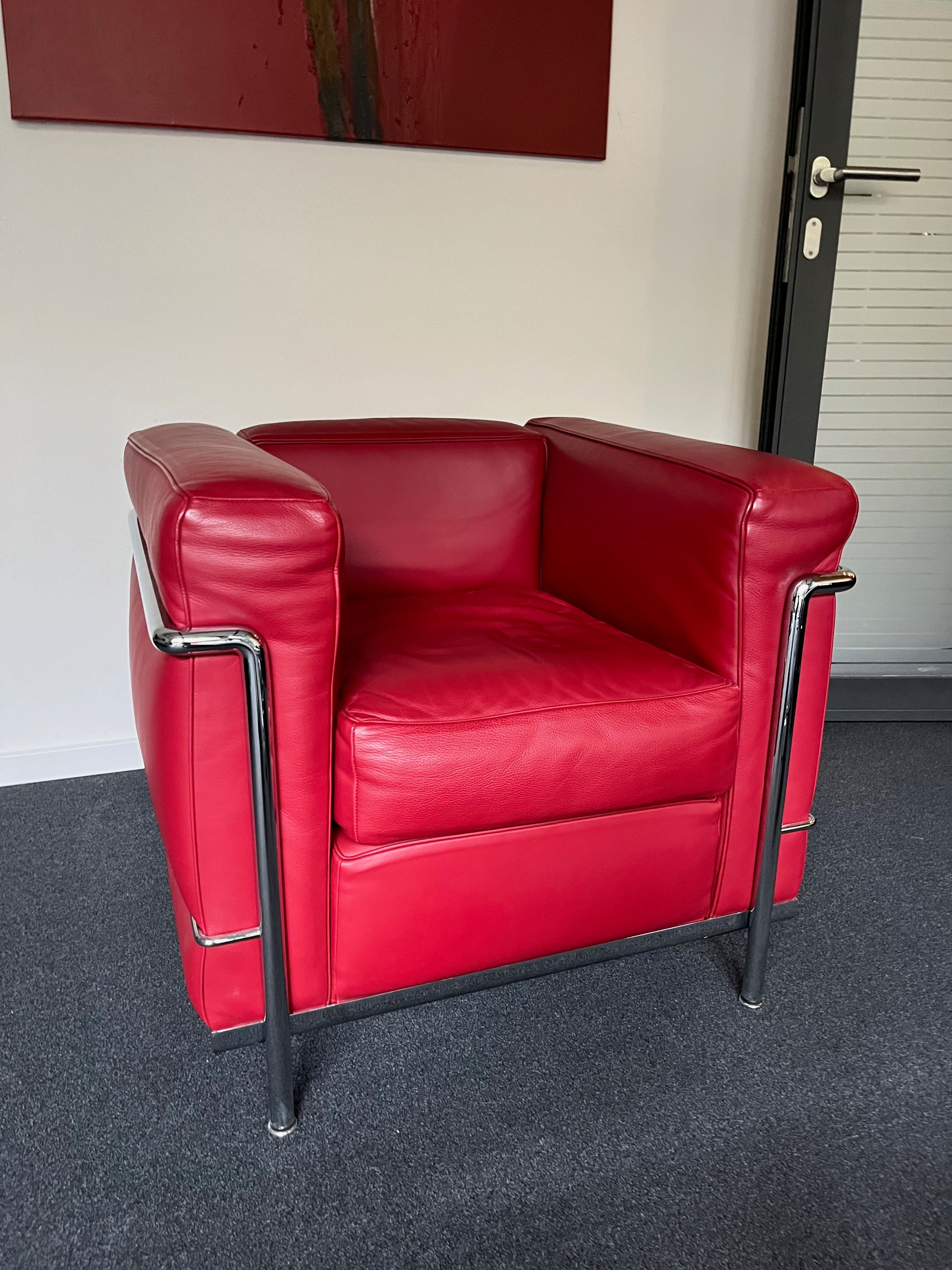 Cassina Le Corbusier LC2 Sessel rot